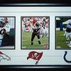 Terrell Davis - Warrick Dunn - Edgerrin James - Denver Broncos - Tampa Bay Bucaneers - Indianapolis Colts -  Autographed Photos